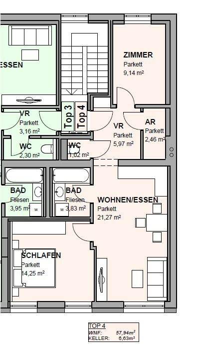 Grundriss Top 4