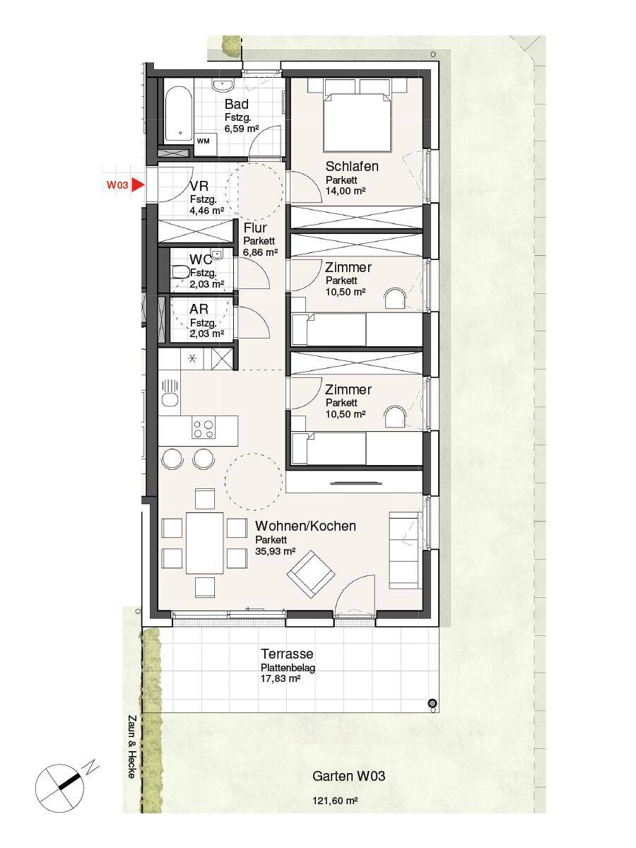 AmSonnenhang - Grundriss W3