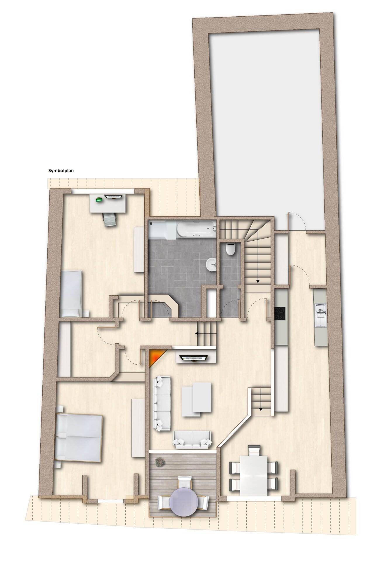 Wohnungsplan (Symbolplan)