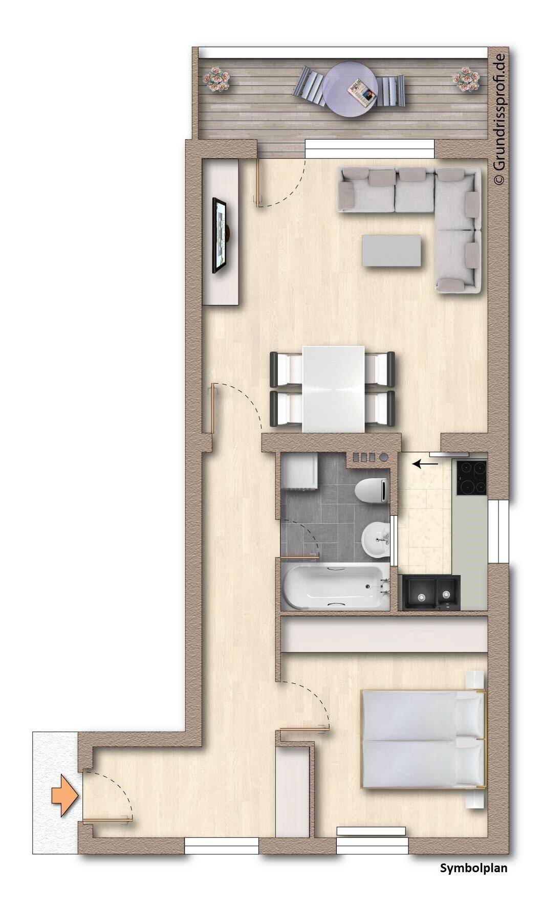 Wohnungsplan (Symbolplan)