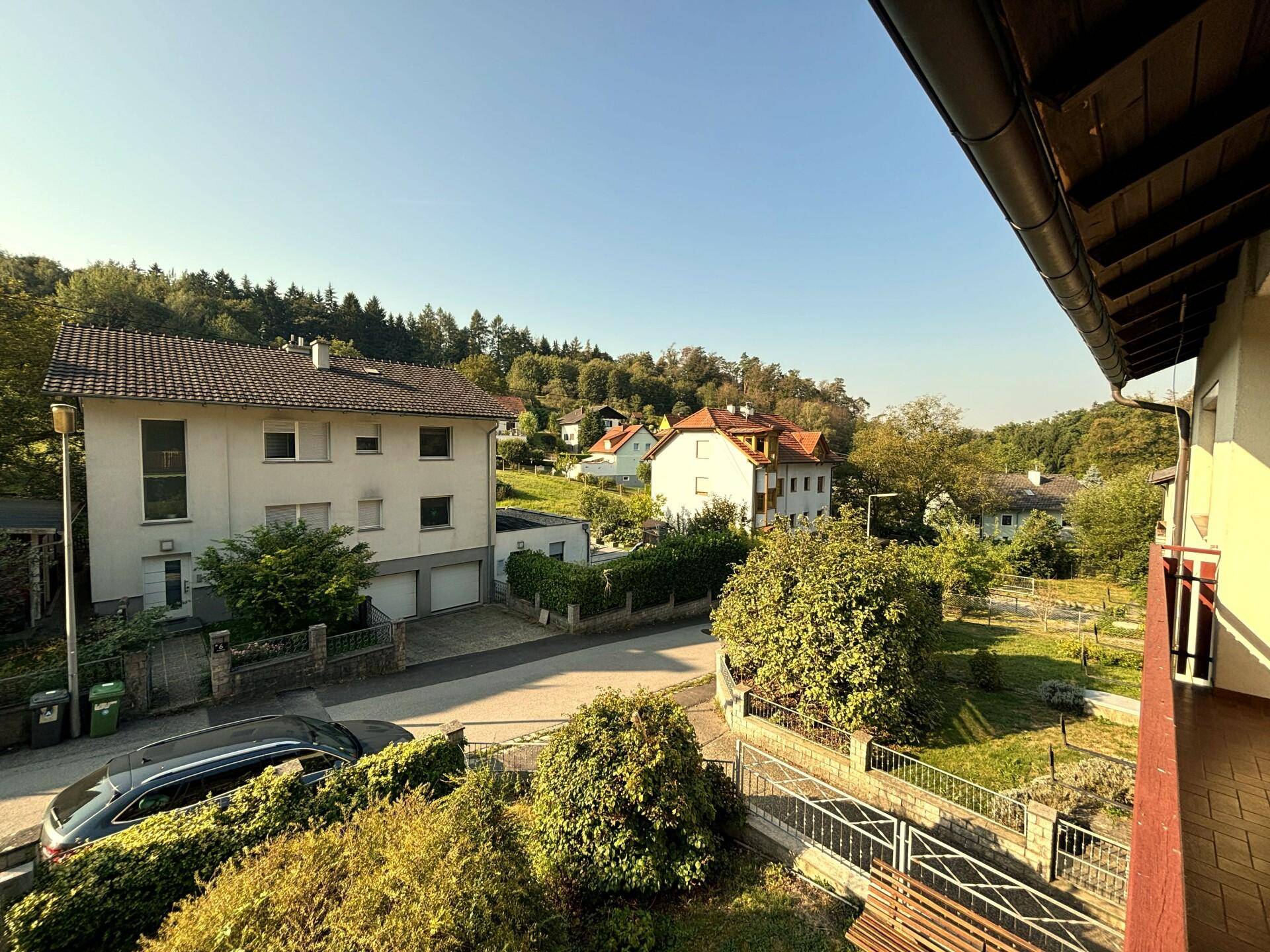 Aussicht vom Balkon