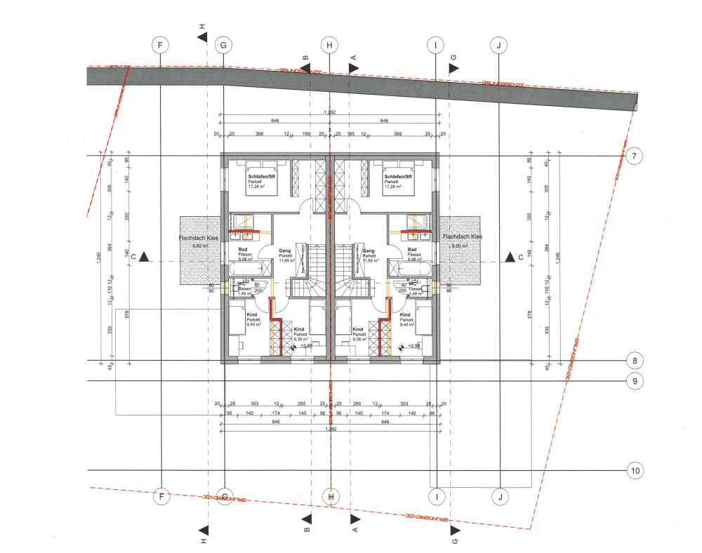 Plan Obergeschoss