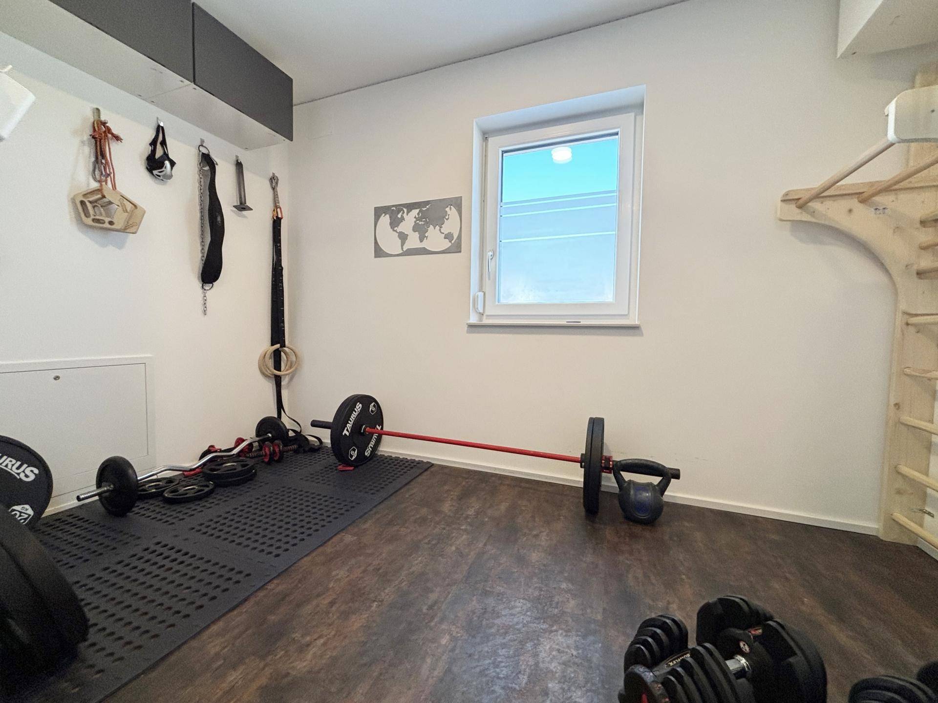 Fitnessbereich Wirtschaftsraum