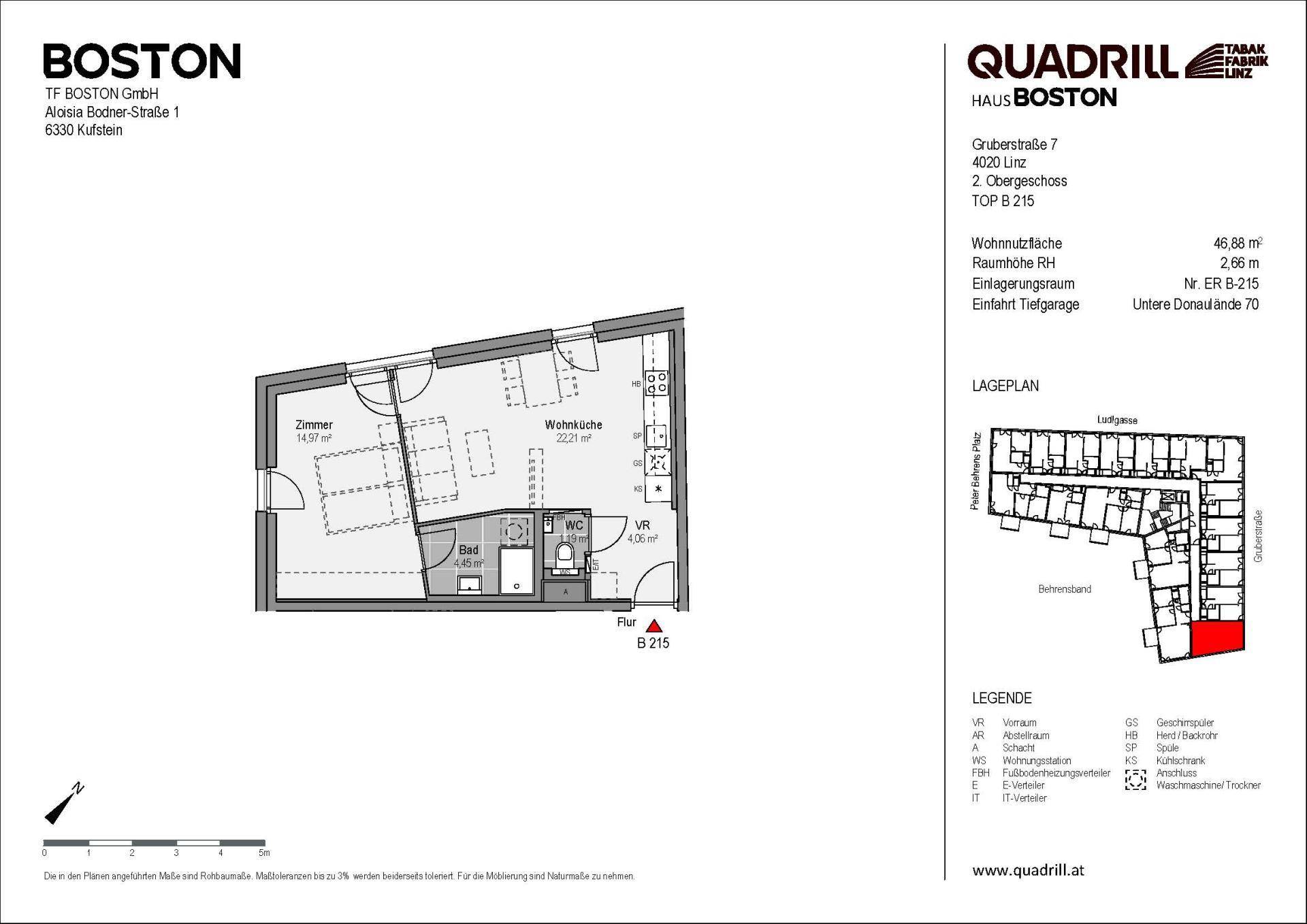 Grundriss TOP B215
