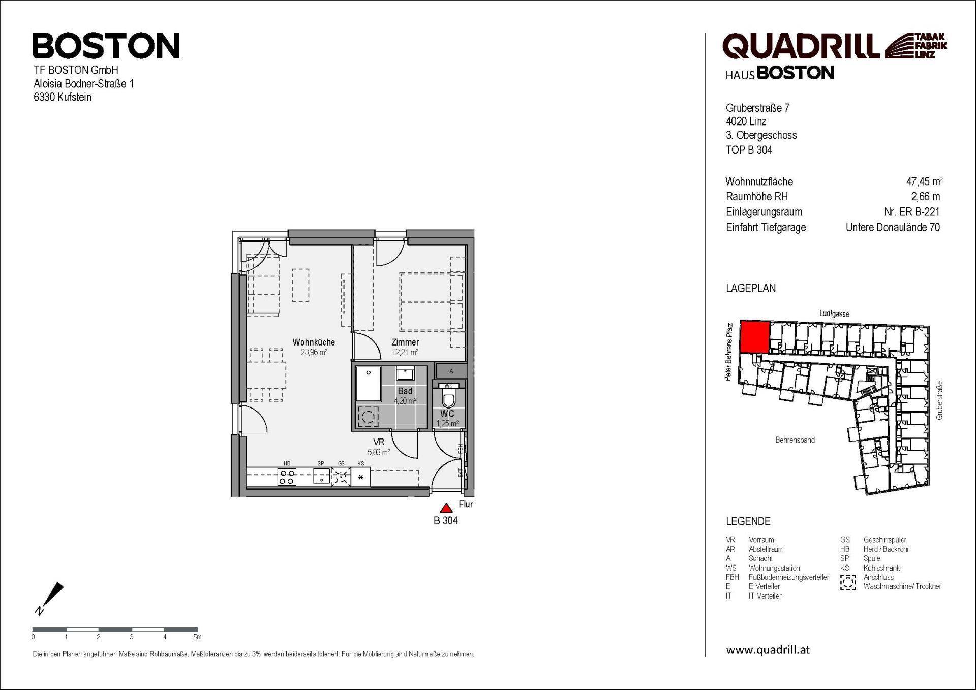 Grundriss TOP B304