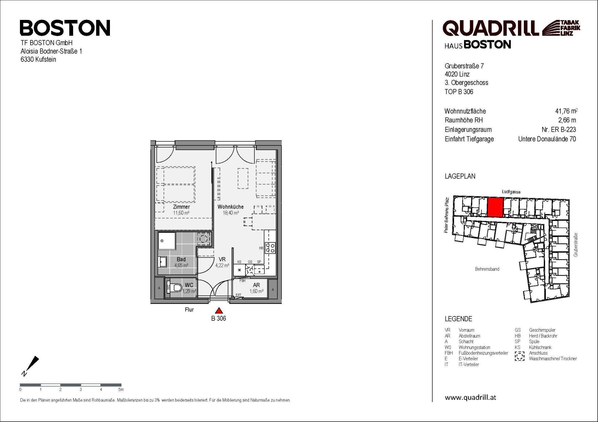 Grundriss TOP B306