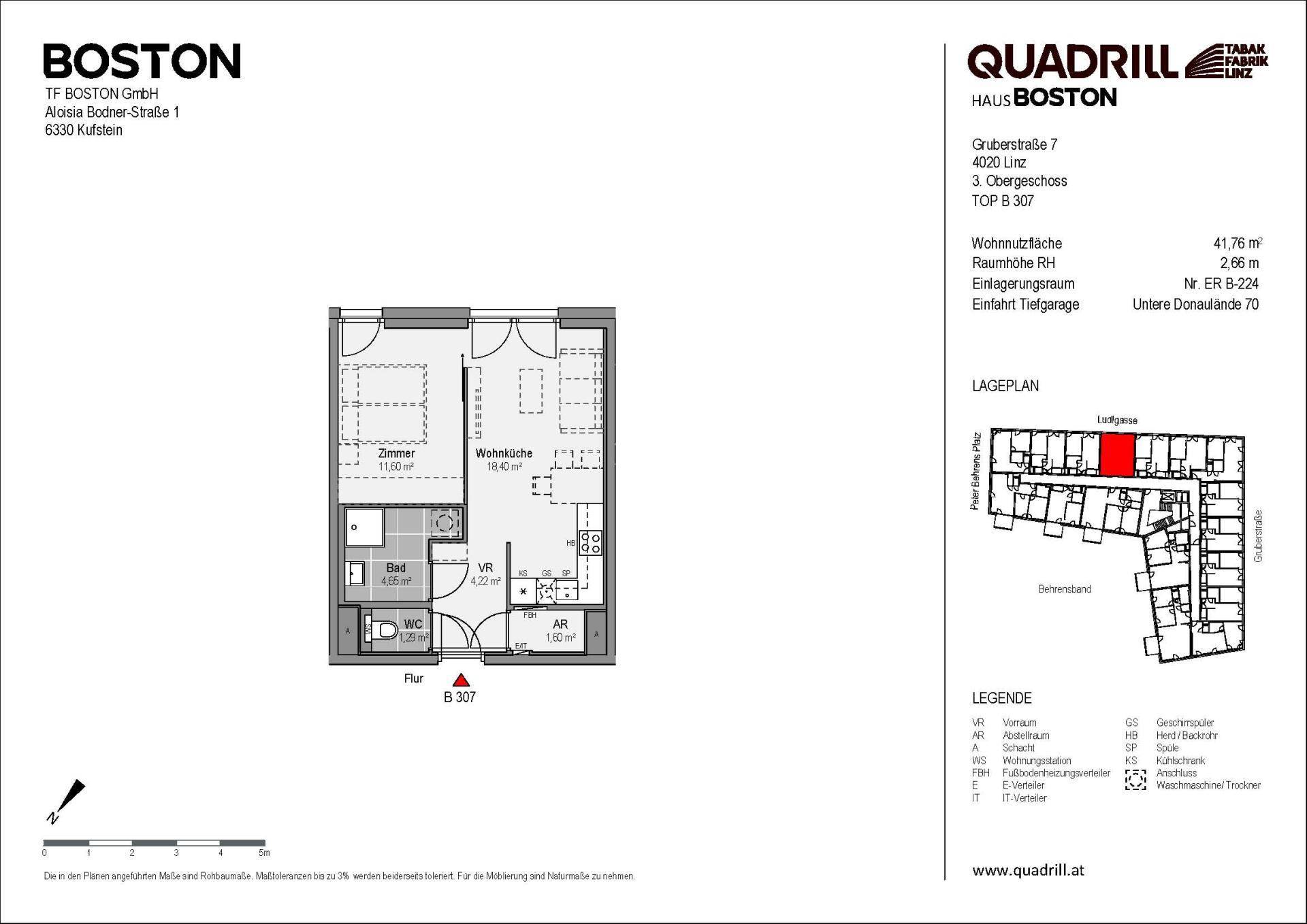 Grundriss TOP B307