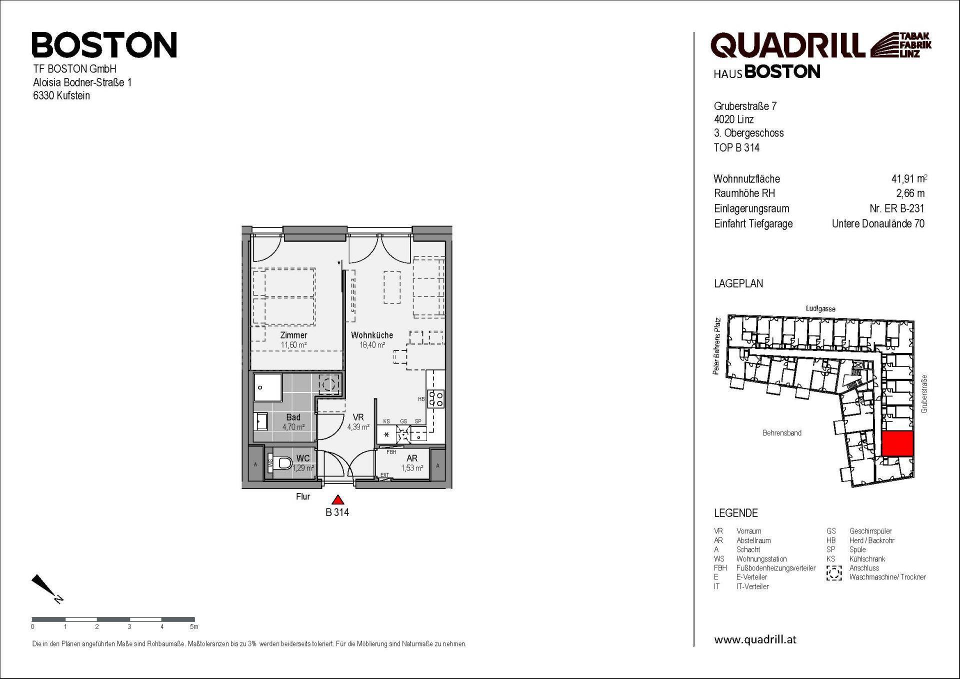 Grundriss TOP B314