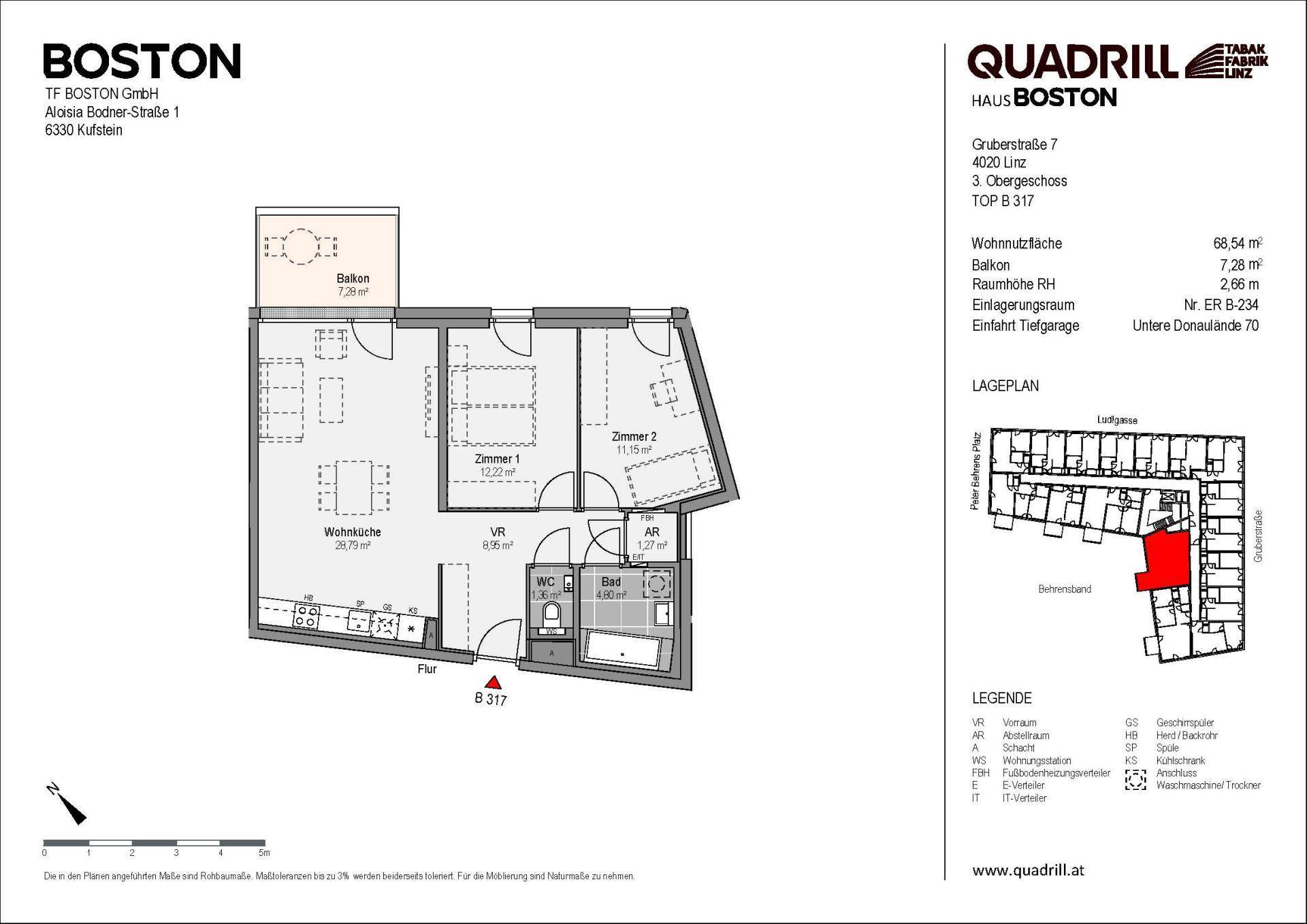 Grundriss TOP B317