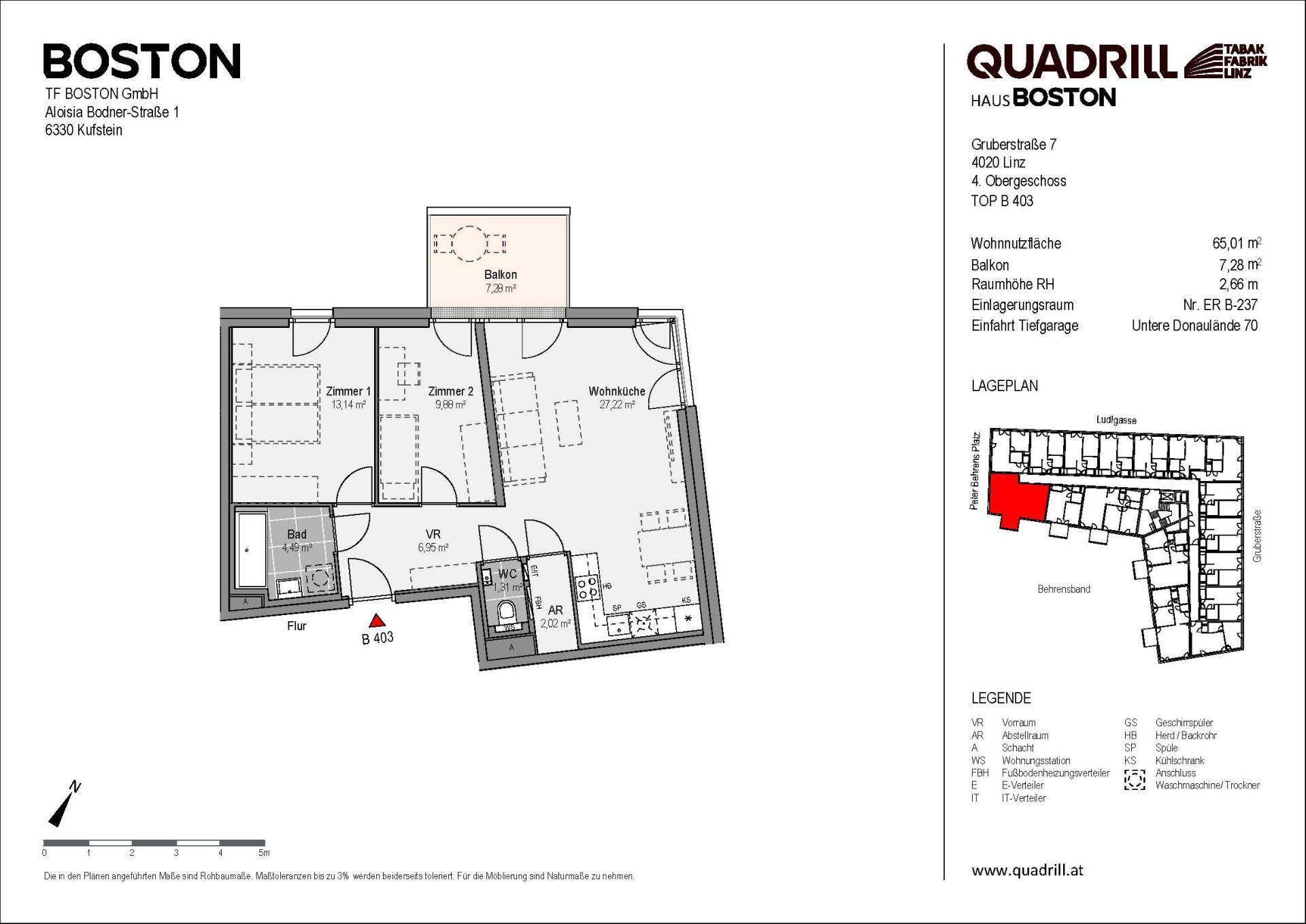 Grundriss TOP B403