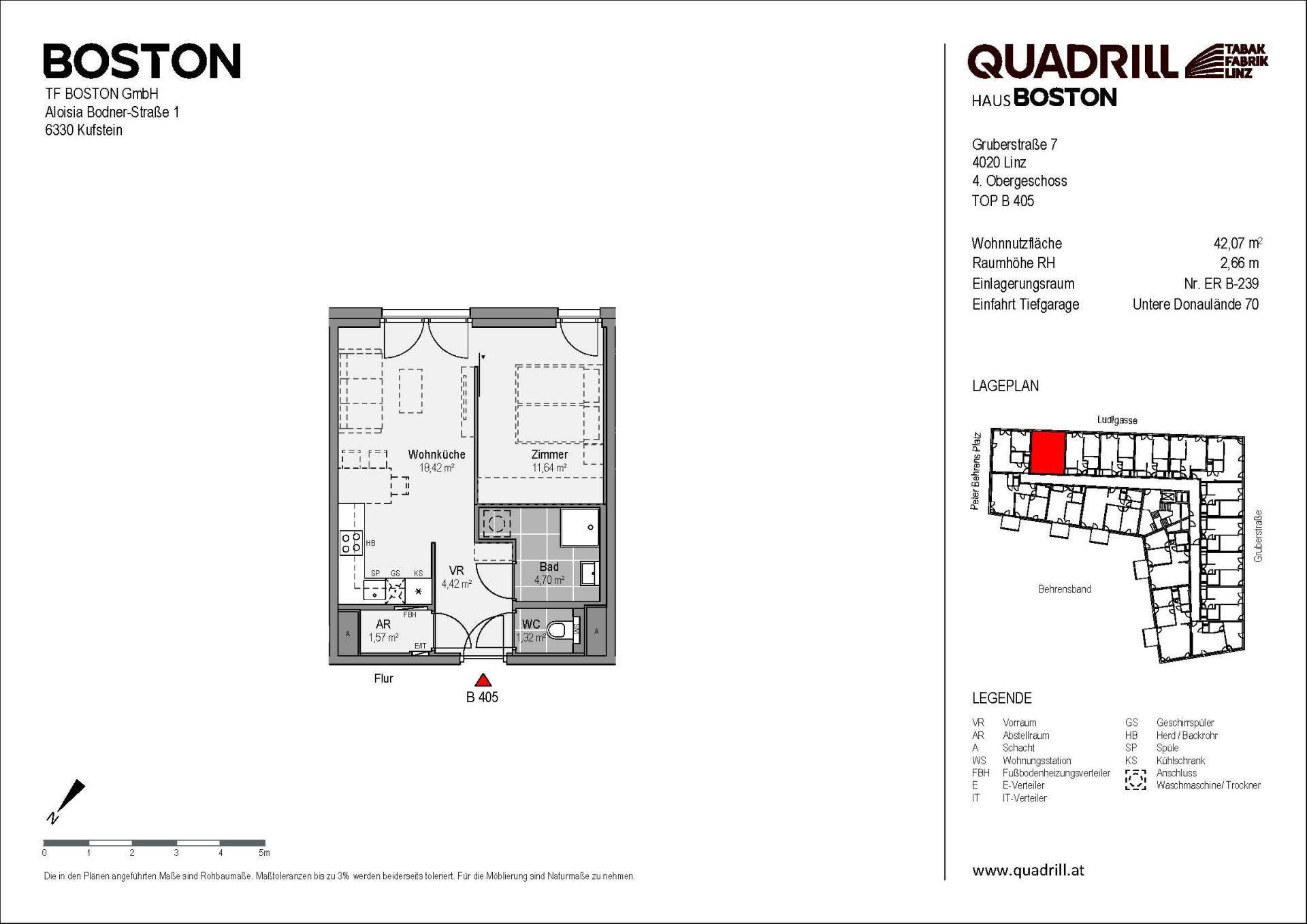 Grundriss TOP B405