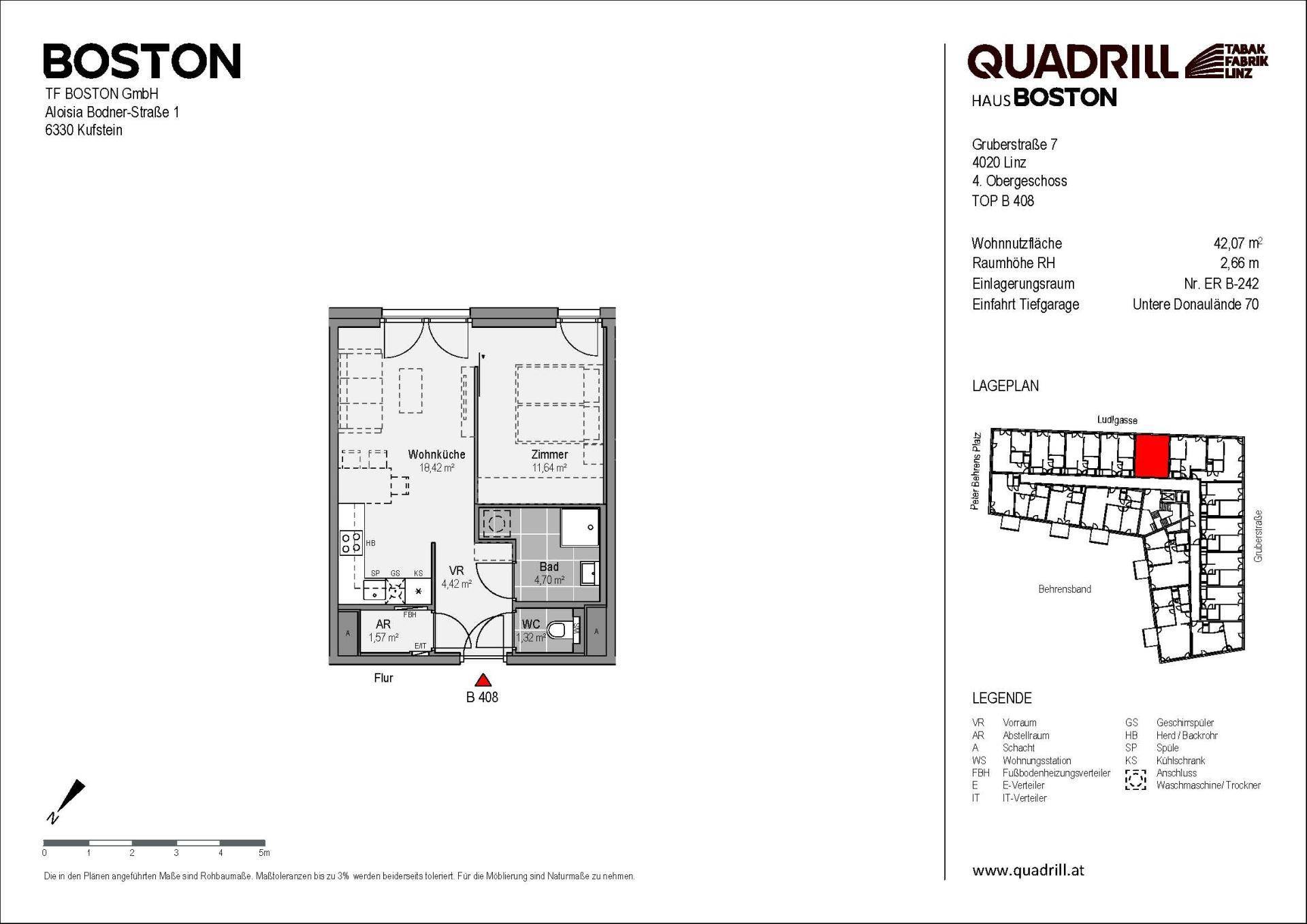 Grundriss TOP B408