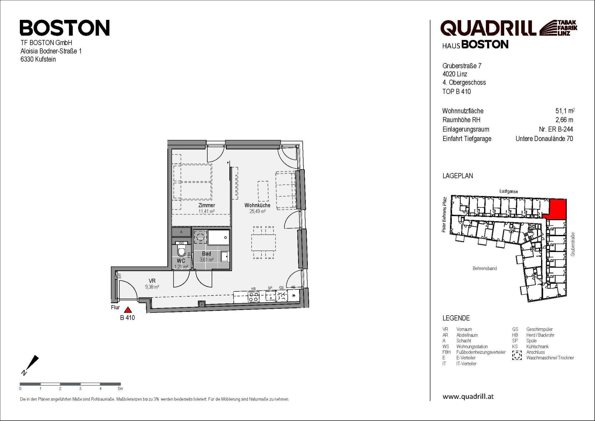 Grundriss TOP B410