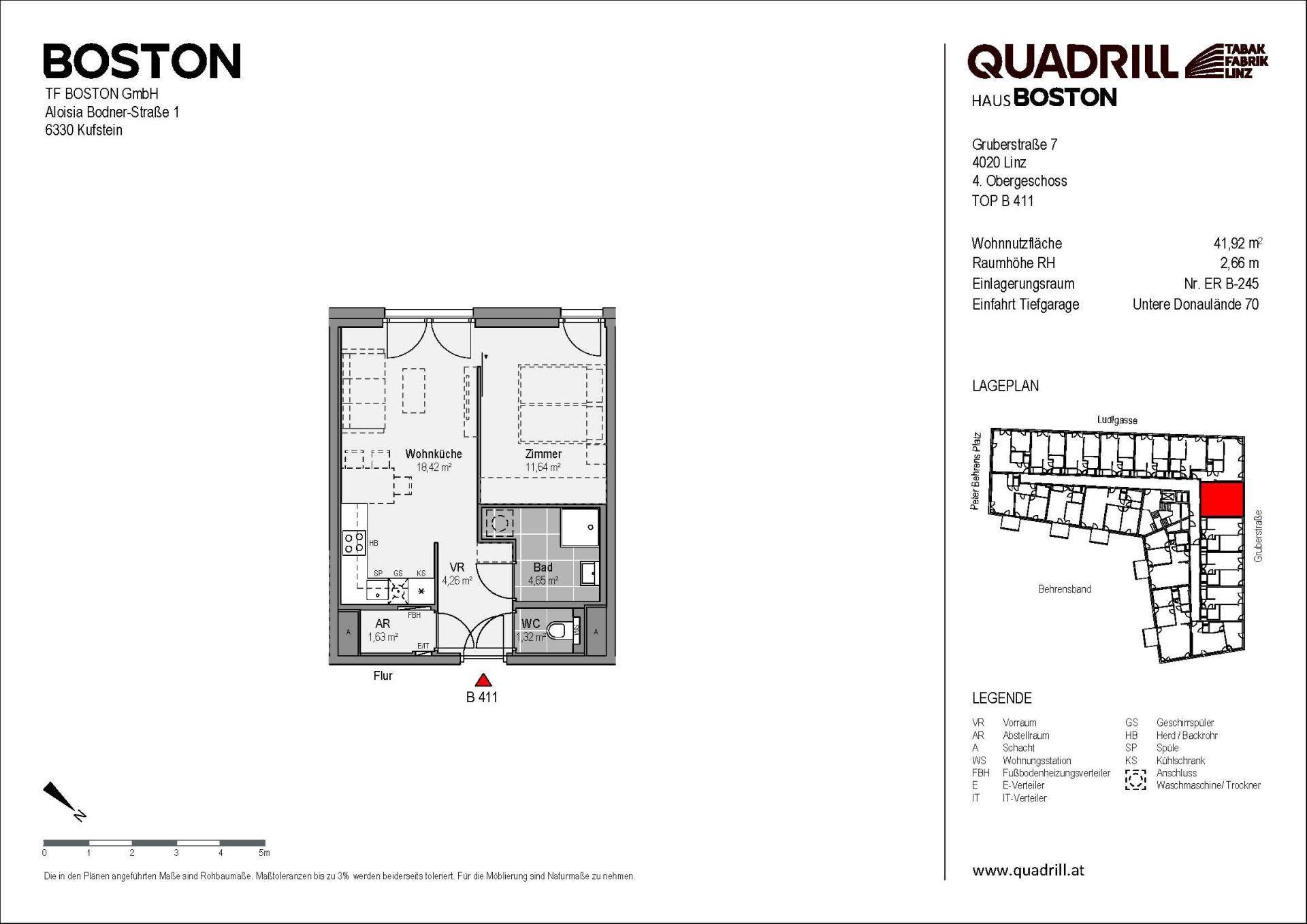 Grundriss TOP B411