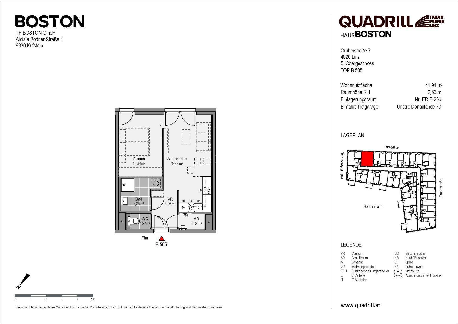 Grundriss TOP B505