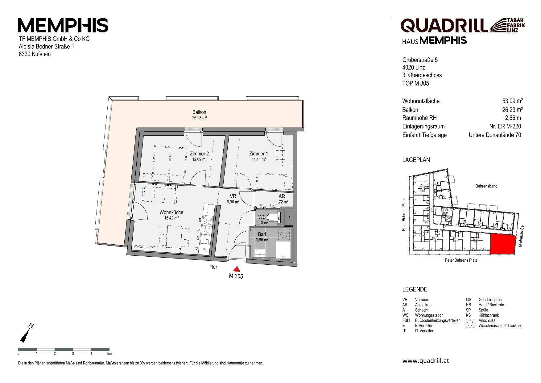 Grundriss TOP M305