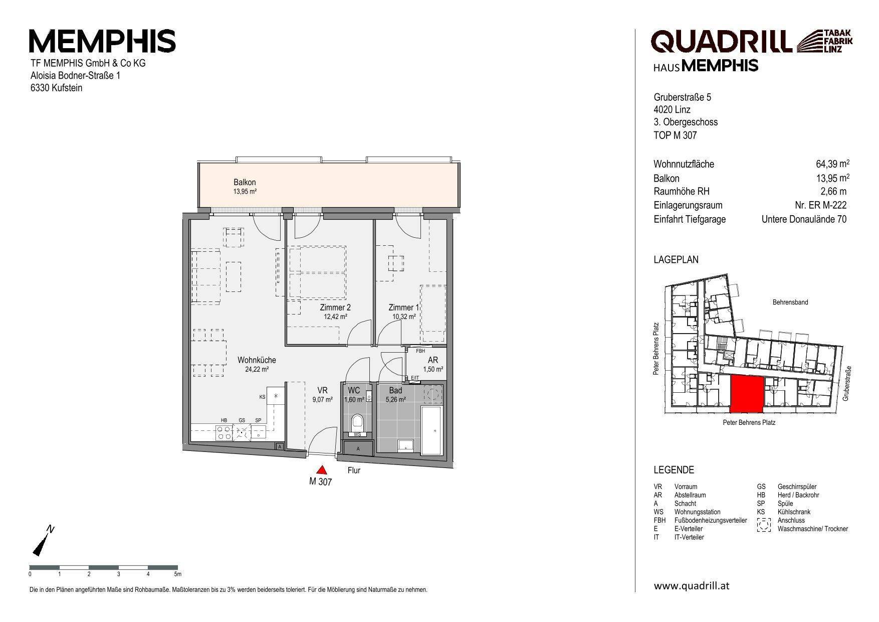 Grundriss TOP M307