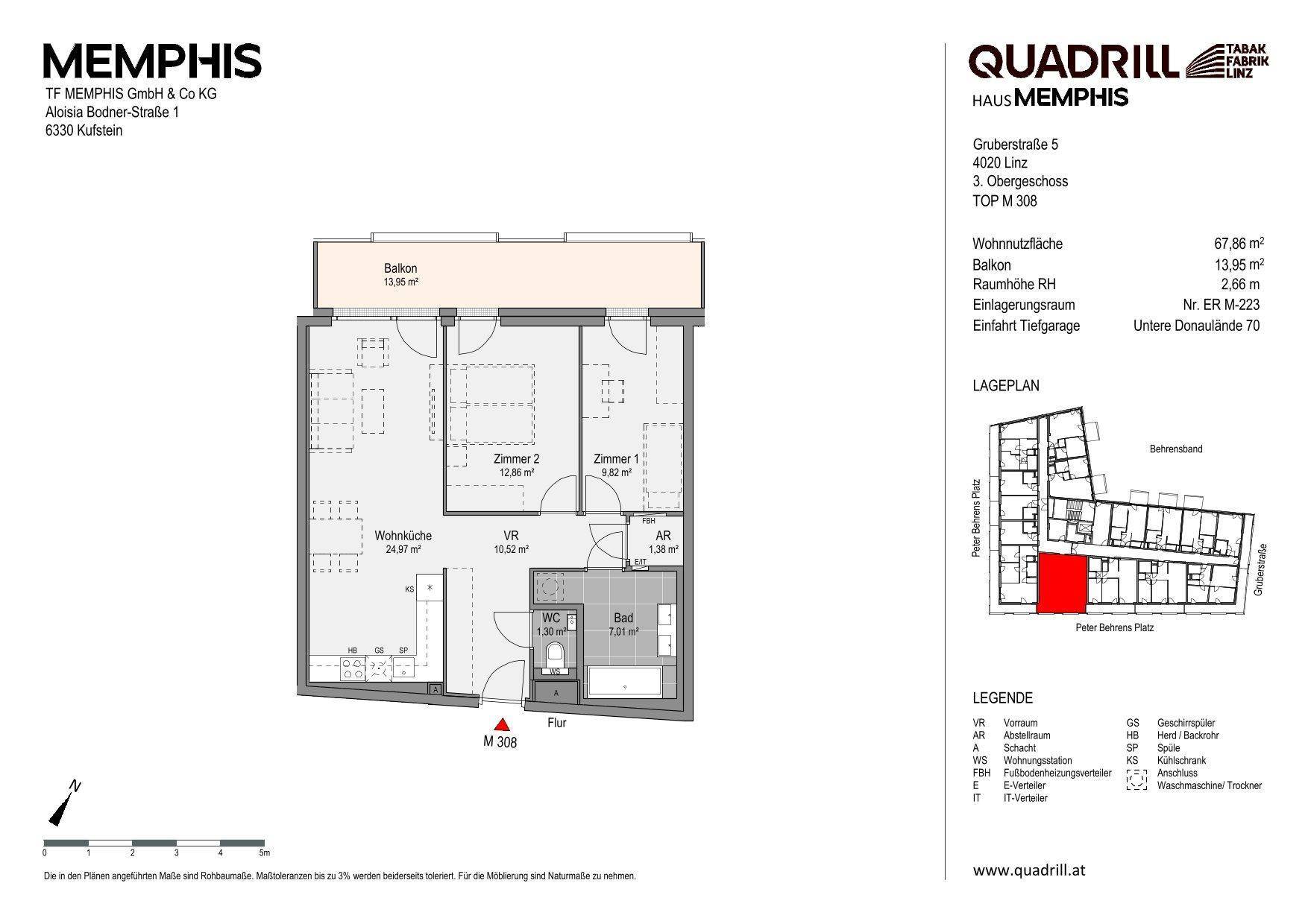 Grundriss TOP M308