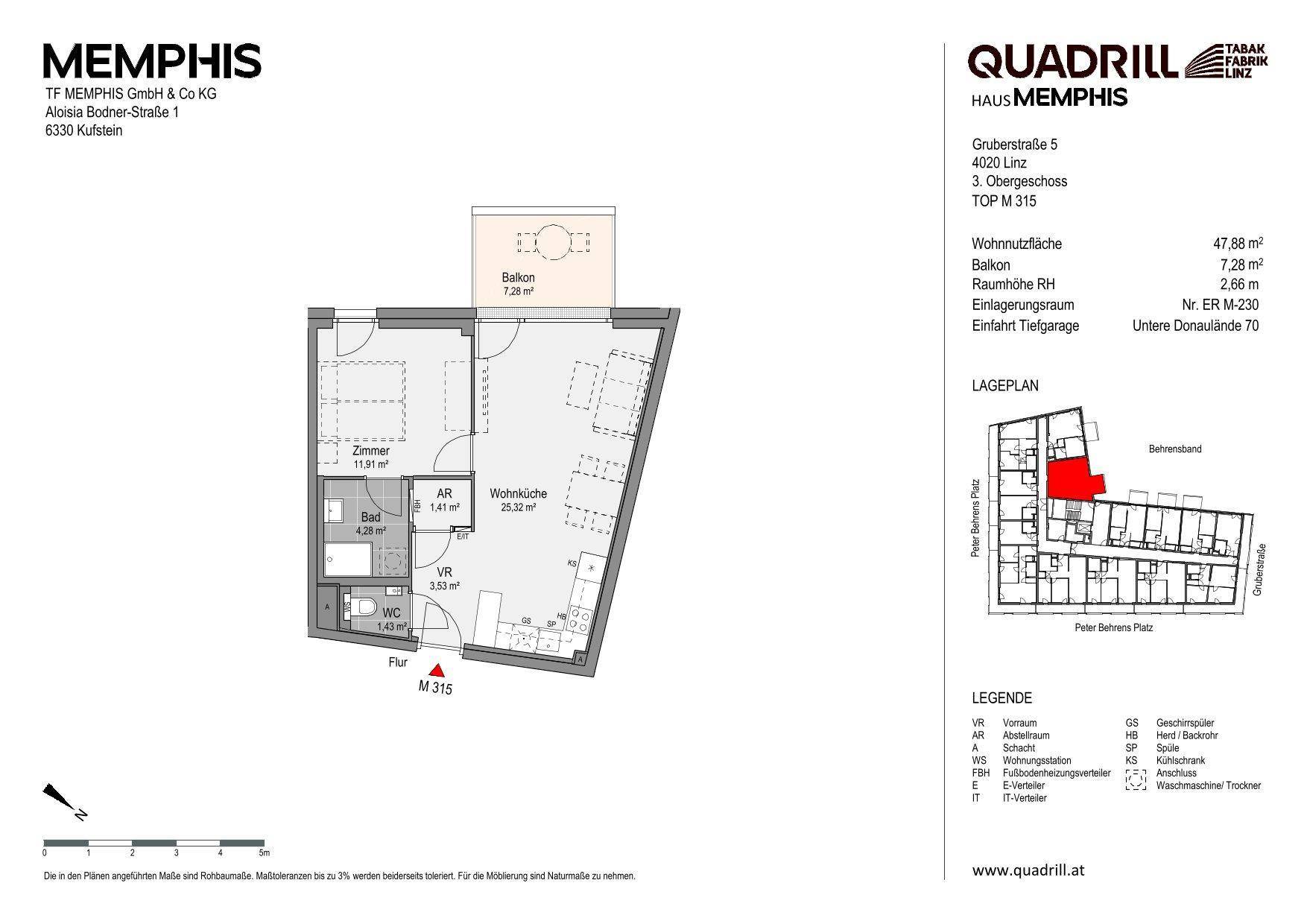 Grundriss TOP M315