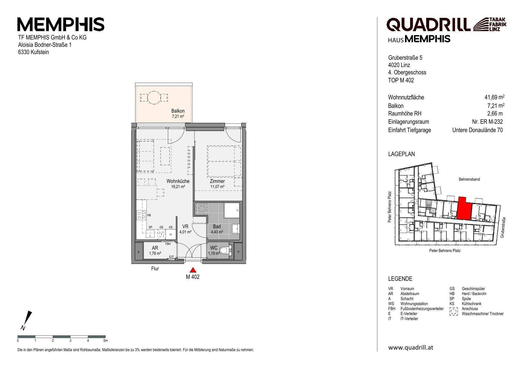 Grundriss TOP M402
