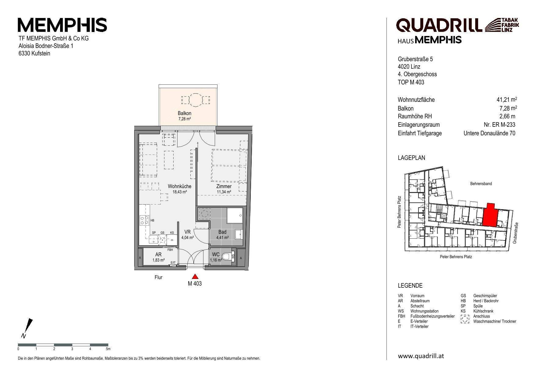 Grundriss TOP M403