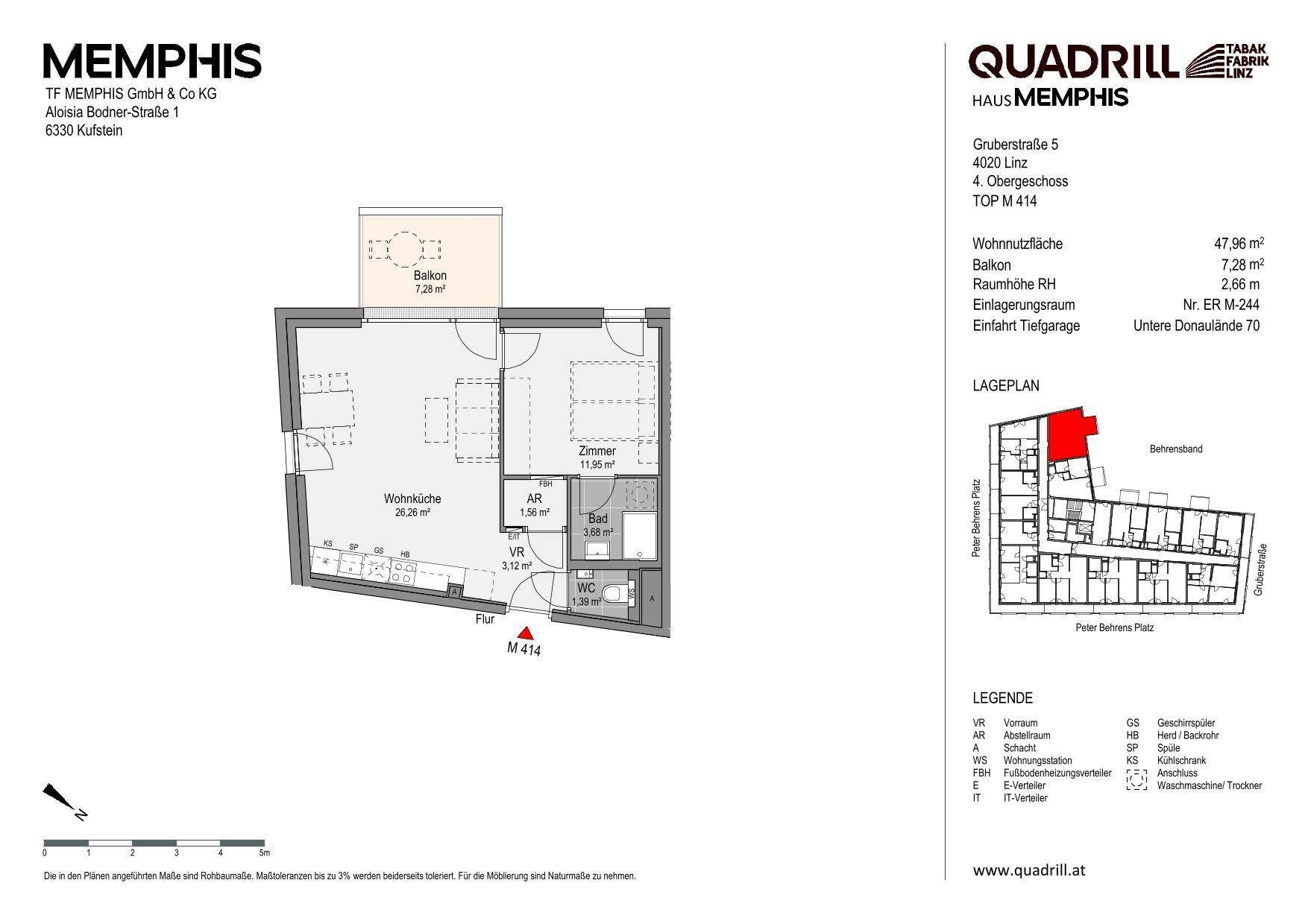 Grundriss TOP M414