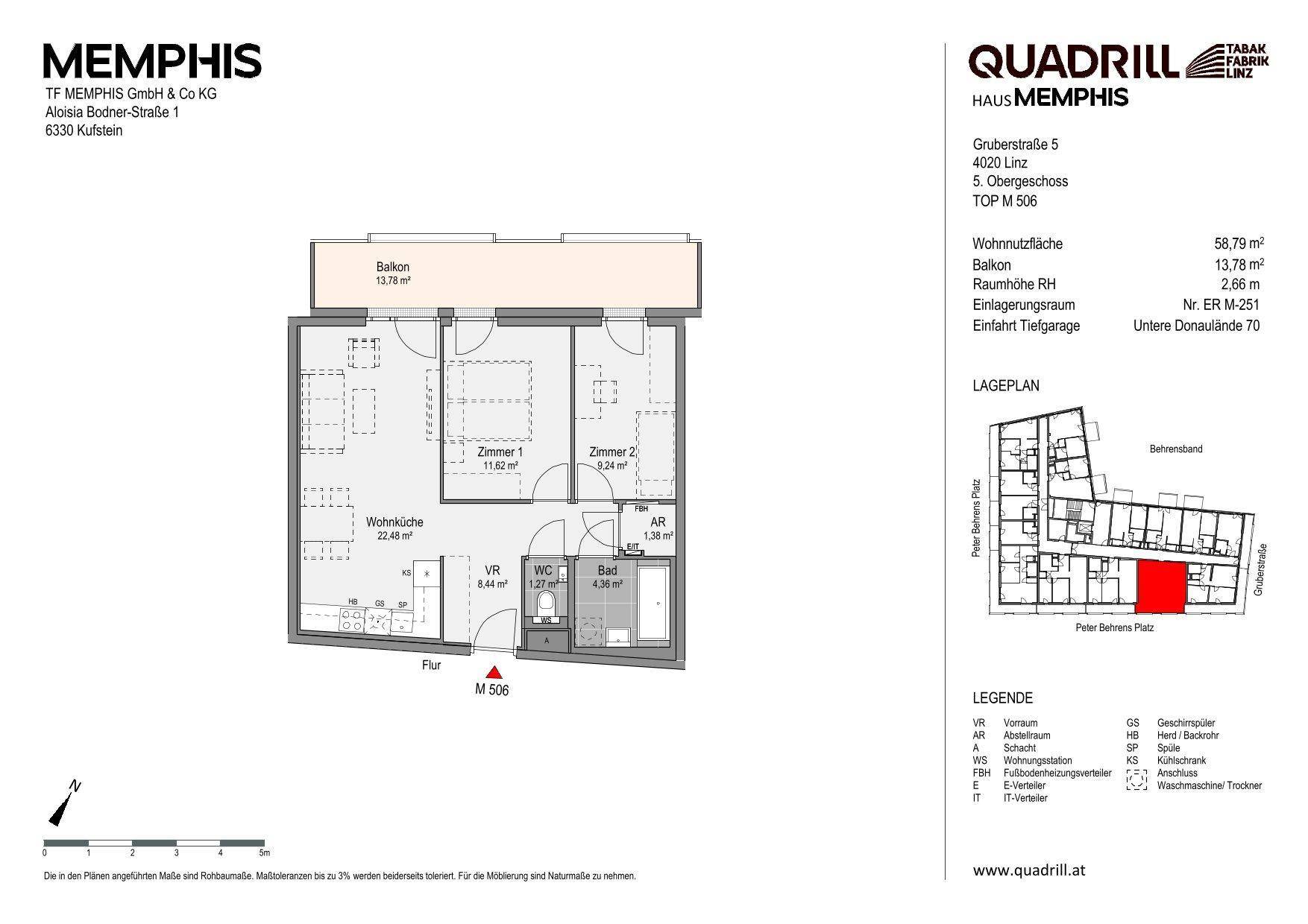 Grundriss TOP M506