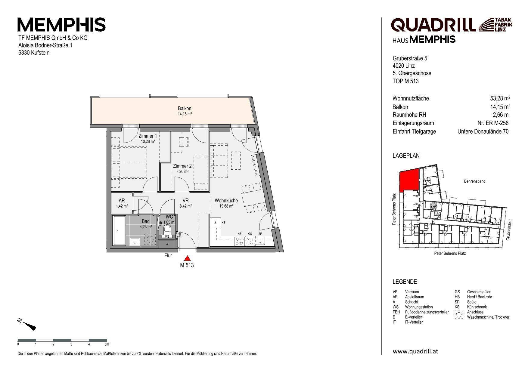Grundriss TOP M513