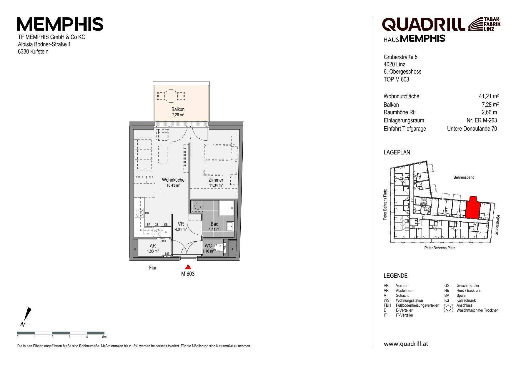 Grundriss TOP M603