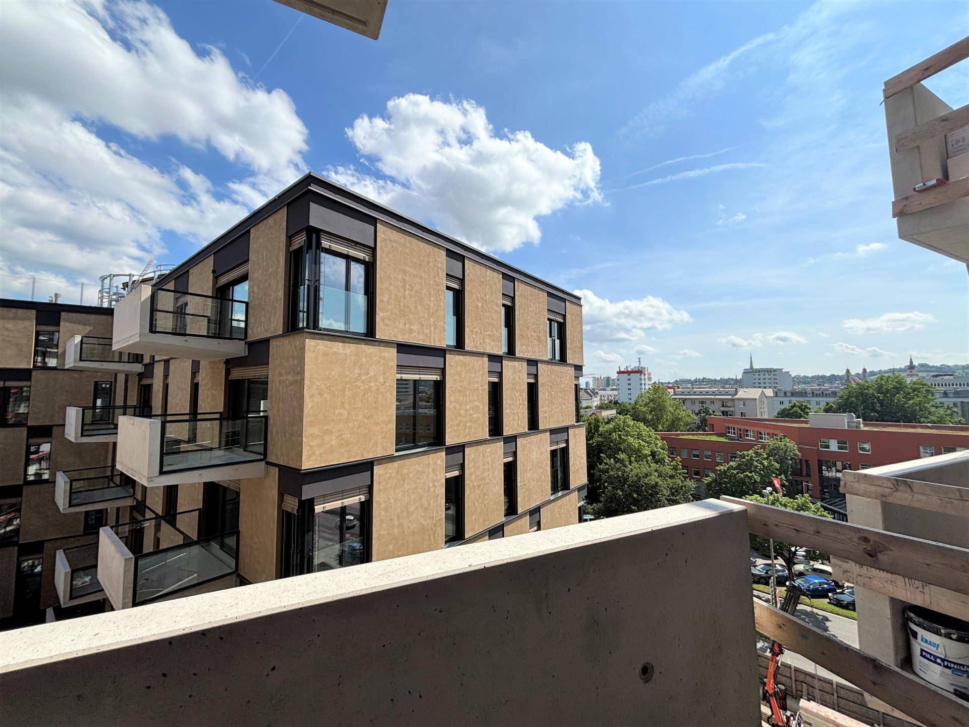 Ausblick Balkon