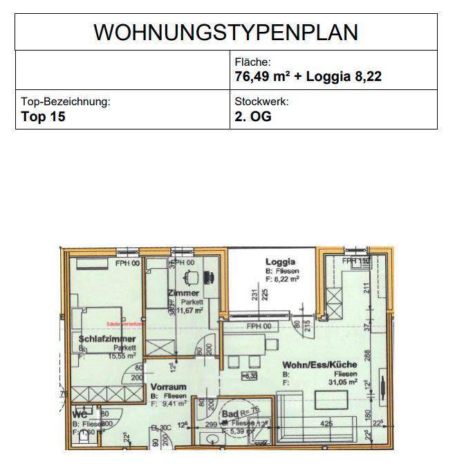 Wohnungstypenplan