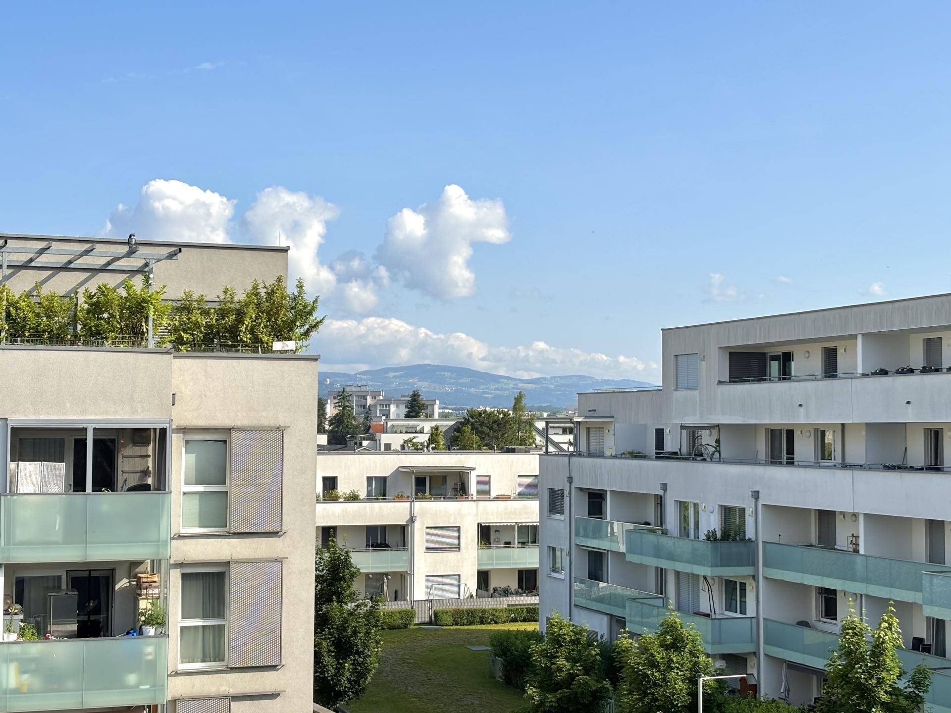 Aussicht vom Schlafzimmer