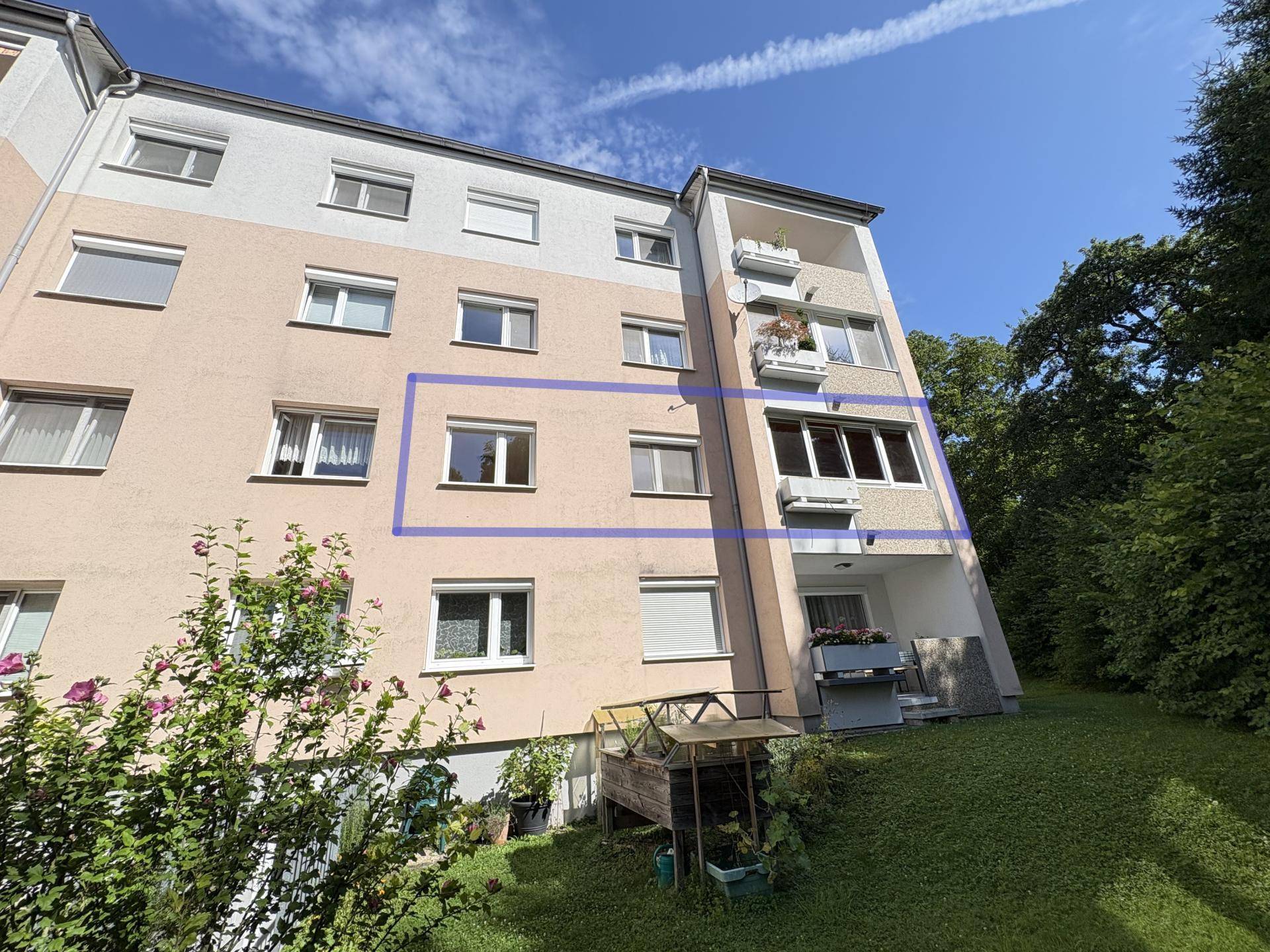 Ansicht vom Gemeinschaftsgarten