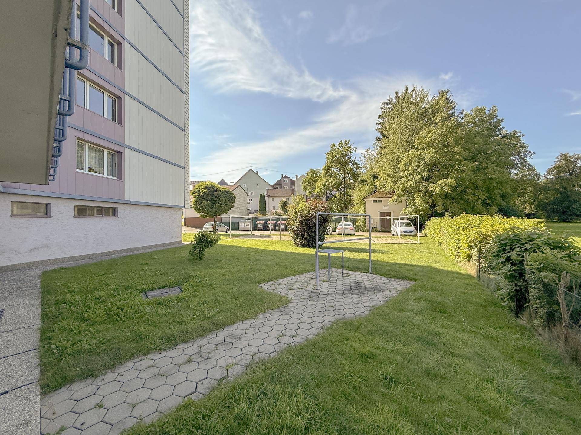 Wäscheplatz im Außenbereich
