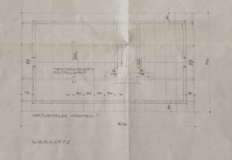 Grundriss des Dachgeschosses mit Trockenboden und Abstellraum.