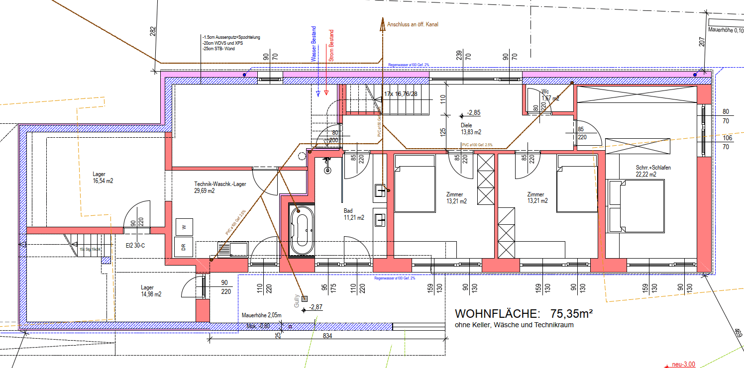 Grundriss Untergeschoss