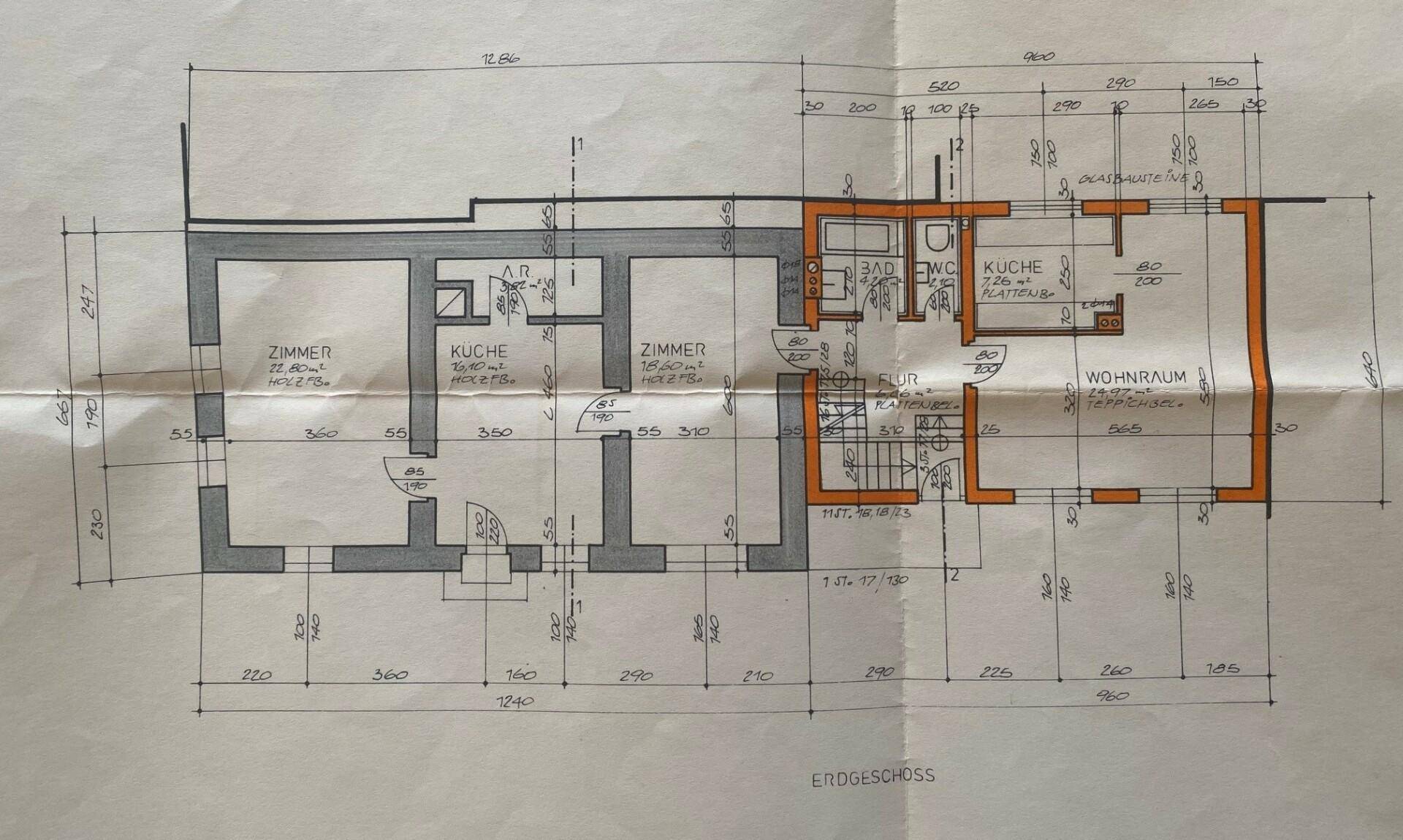 Grundriss EG linkes Wohnhaus