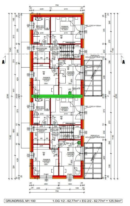 Grundriss OG C + D