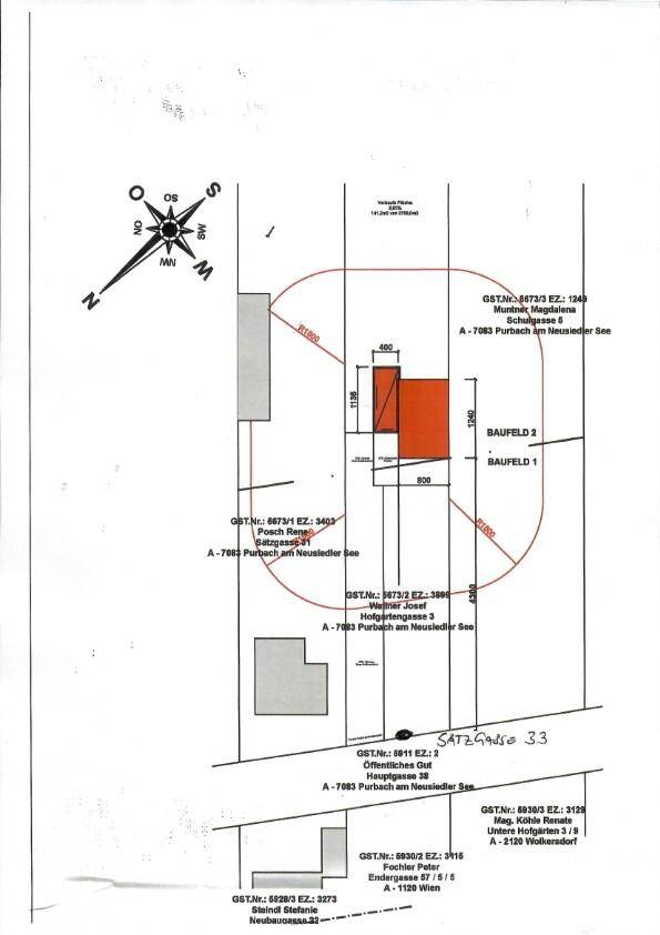 Lageplan Sätzgasse 33