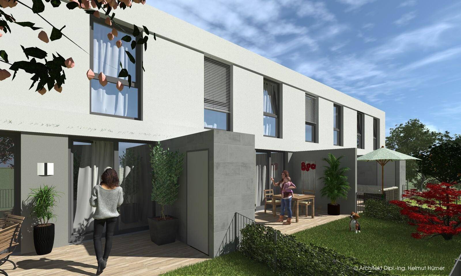 PROVISIONSFREIE BAUTRÄGERLIEGENSCHAFT - TRAUMGRUNDSTÜCK INKL. PROJEKTPLANUNG MIT BAUGENEHMIGUNG FÜR 8 REIHENHÄUSER MIT TERRASSEN UND EIGENGÄRTEN - SHAREDEAL MÖGLICH – pohled 4