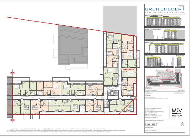 Geschoßplan 1 DG Tokiostraße