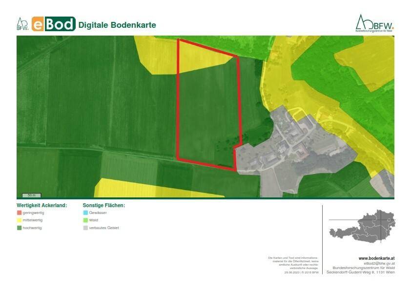 Bodenkarte - mit Grundstück