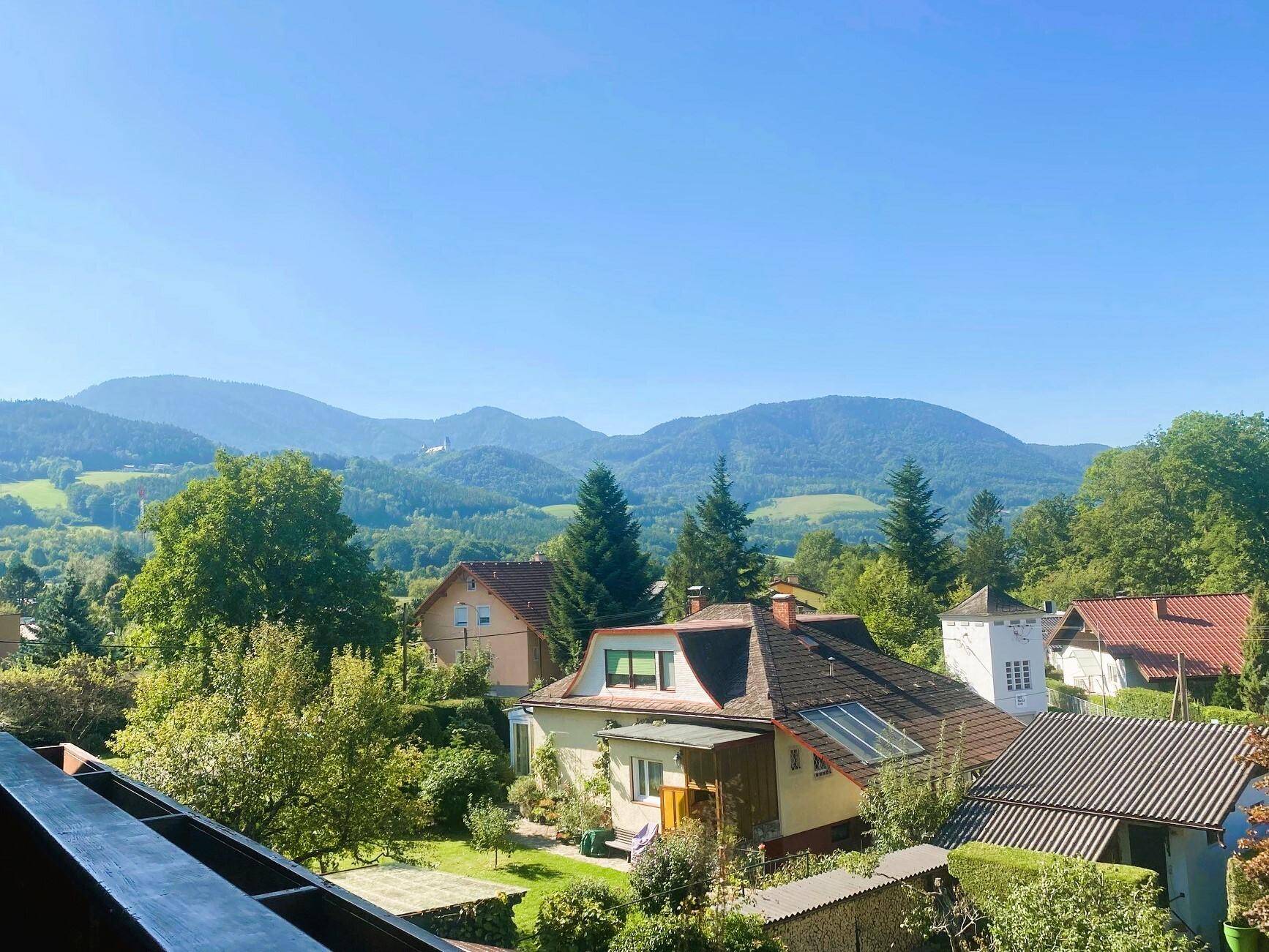 Ausblick vom Balkon