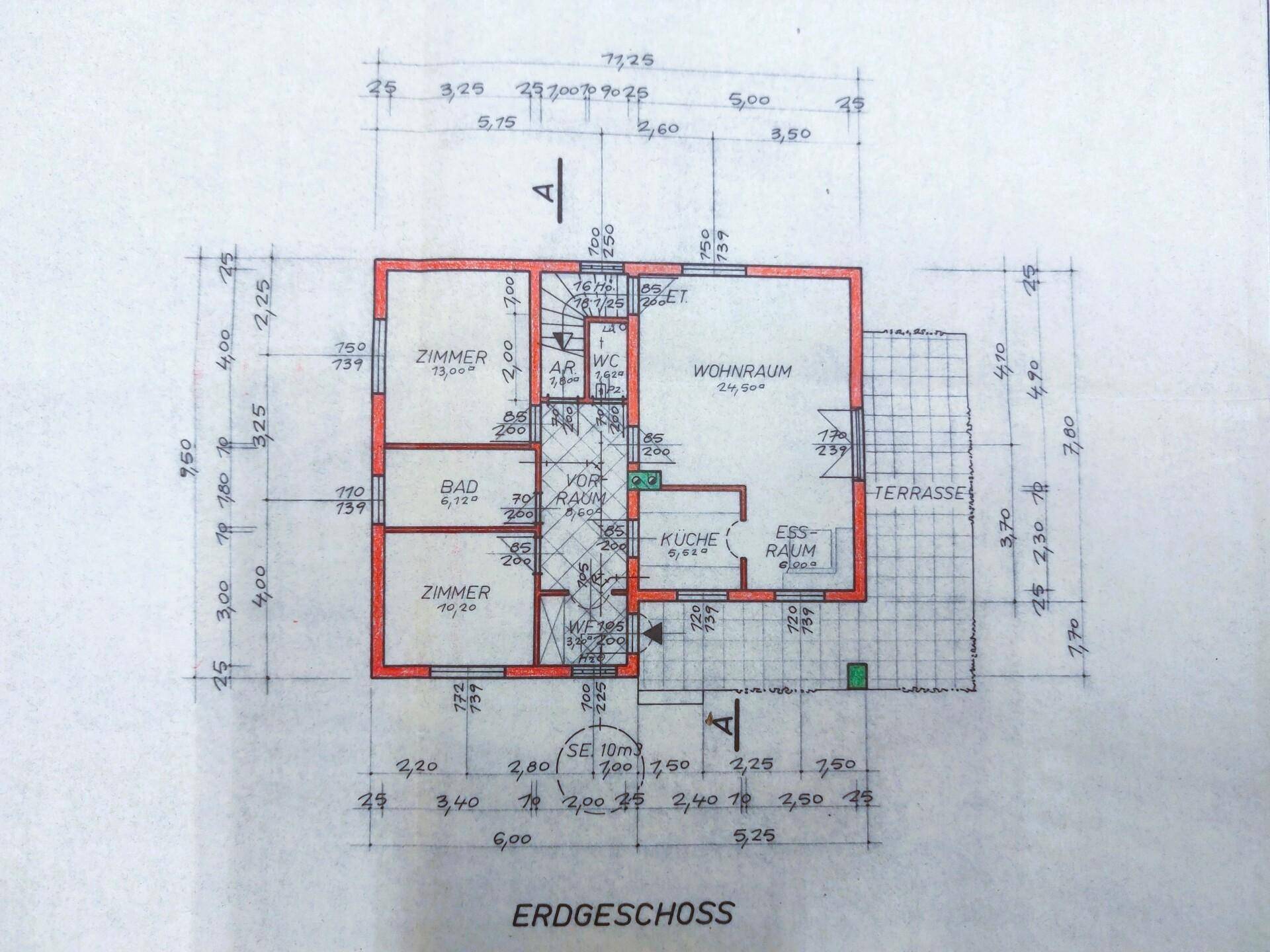 Grundriss EG, vom OG liegt kein Plan vor