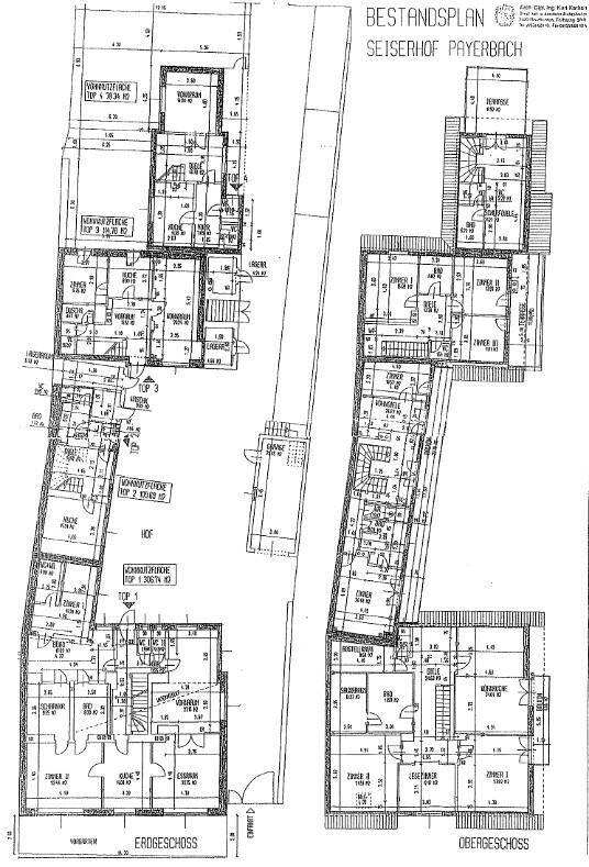 Bestandspläne Erd-und Obergeschoß
