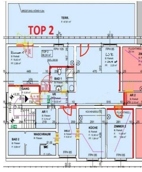 Grundriss Top 2