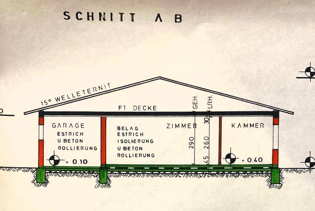 Schnitt Bungalow