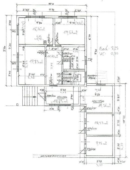 Grundriss Erdgeschoß und Nebengebäude