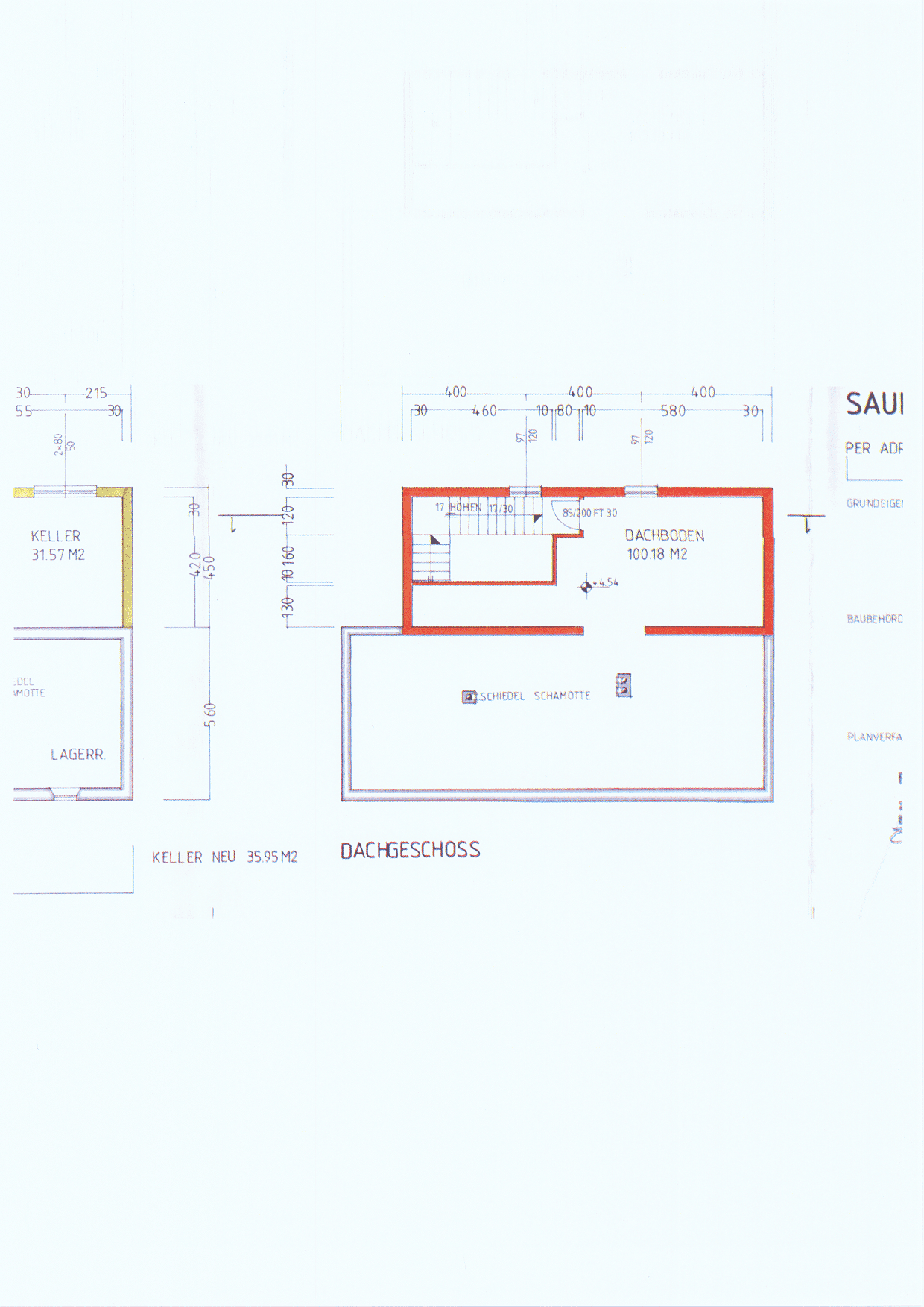 Grundriss Dachgeschoss