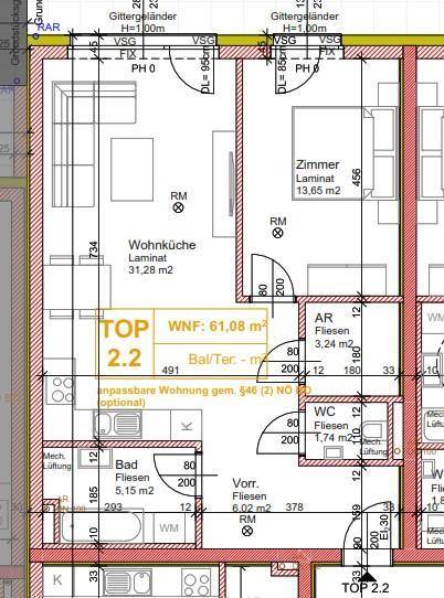 Grundriss Top 2.2